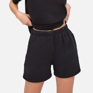 Organic Fleece Pocket Short, Black